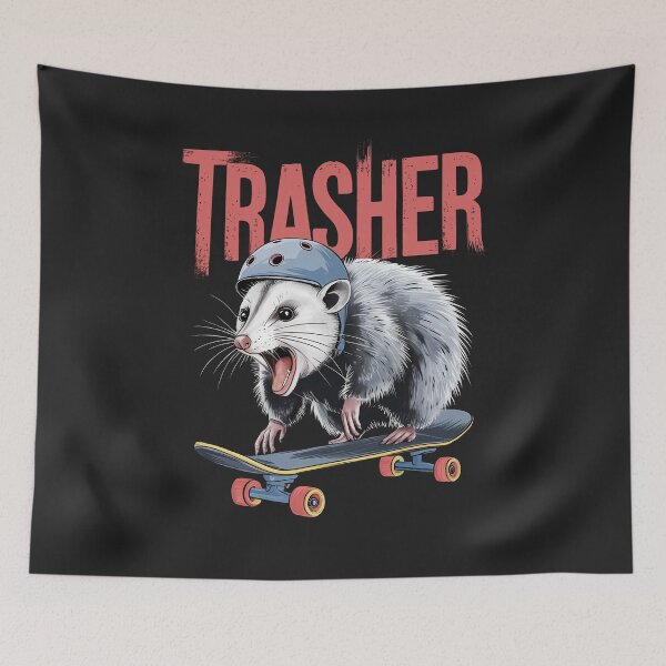 Item preview, Trasher Opossum Skateboard designed and sold by stylesip.