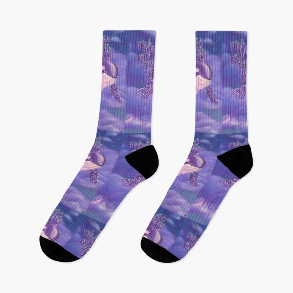 Item preview, Pink and purple kawaii wisteria orca killer whale full image designed and sold by SaskiaFranken.