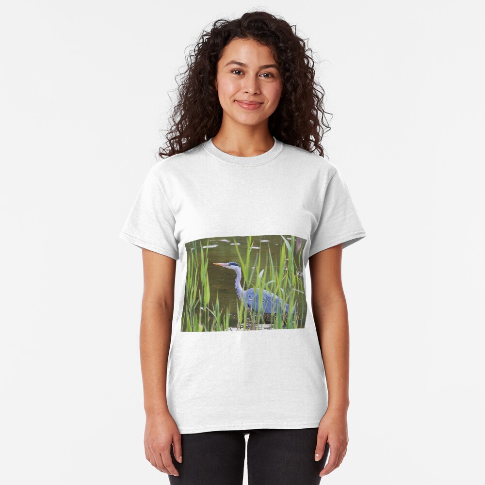 Grey Heron (Ardea cinerea) Classic T-Shirt
