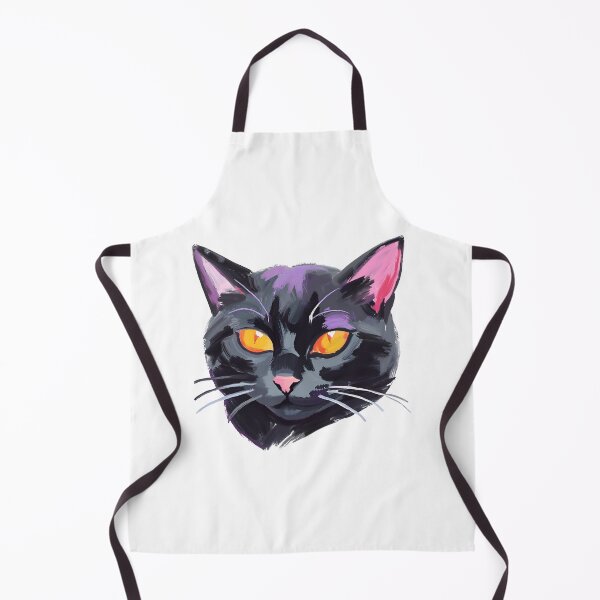 Item preview, Mystical Black Cat with Fiery Eyes designed and sold by BrightVibesshop.