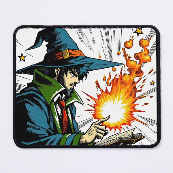 Item preview, Manga Wizard Pop Art Style designed and sold by artofuniverse.