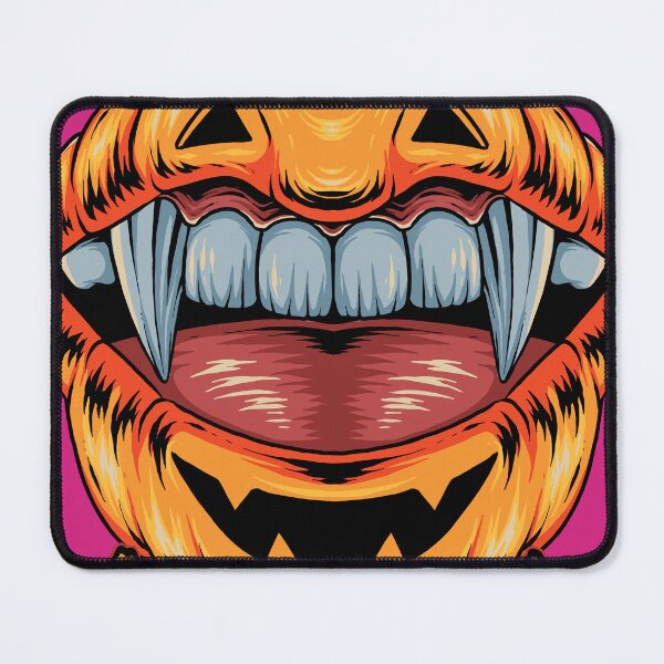 Item preview, Halloween pumpkin in the shape of lips with beautiful vampire teeth. designed and sold by Senior-Kuzmin.