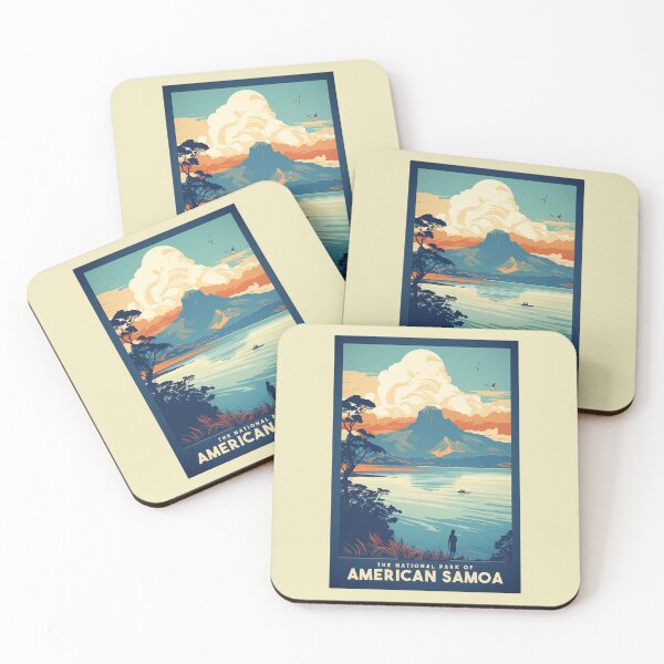 Item preview, A Vintage Travel Illustration of American Samoa National Park - American Samoa - United States  designed and sold by GoodOldVintage.