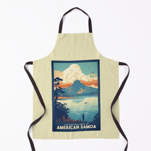 Item preview, A Vintage Travel Illustration of American Samoa National Park - American Samoa - United States designed and sold by GoodOldVintage.