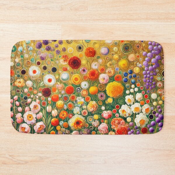 Item preview, Gustav Klimt Flowers and Gold designed and sold by maniacfitness.