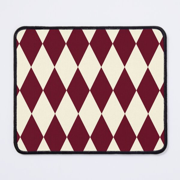 Item preview, Burgundy and cream harlequin diamond designed and sold by SJAPhoto.