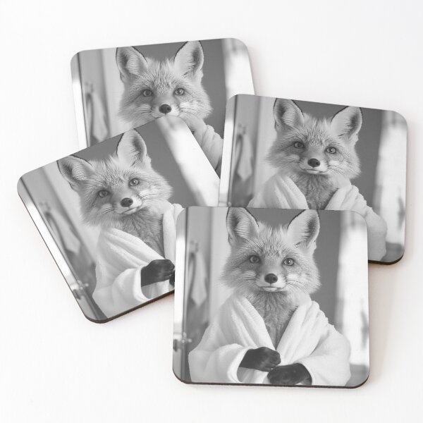 Item preview, Fox Wearing a Bathrobe, Funny Vintage Animal designed and sold by CheekyAnimalz.