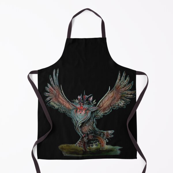 Item preview, Malus the ominous spooky owl designed and sold by SaskiaFranken.