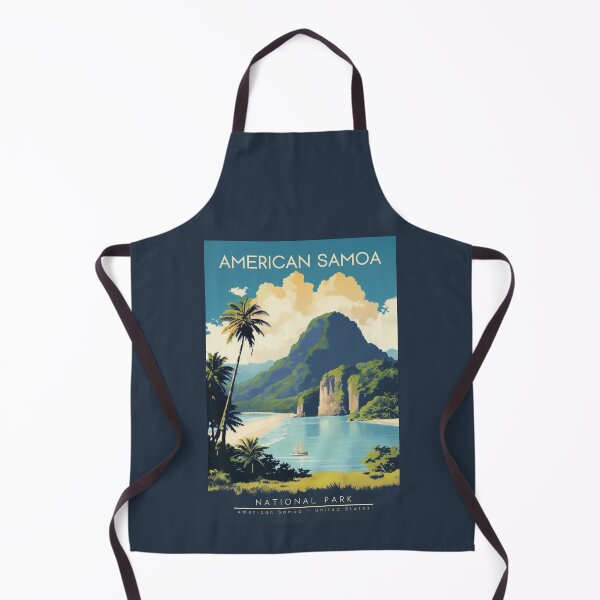Item preview, A Vintage Travel Illustration of American Samoa National Park - American Samoa - United States designed and sold by GoodOldVintage.