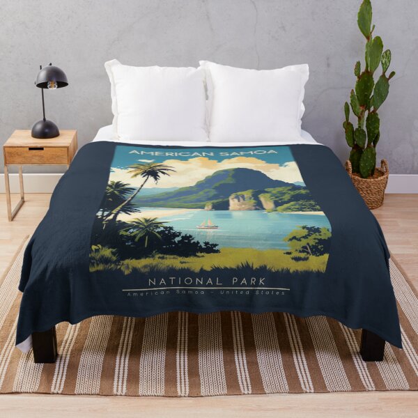 Item preview, A Vintage Travel Illustration of American Samoa National Park - American Samoa - United States designed and sold by GoodOldVintage.