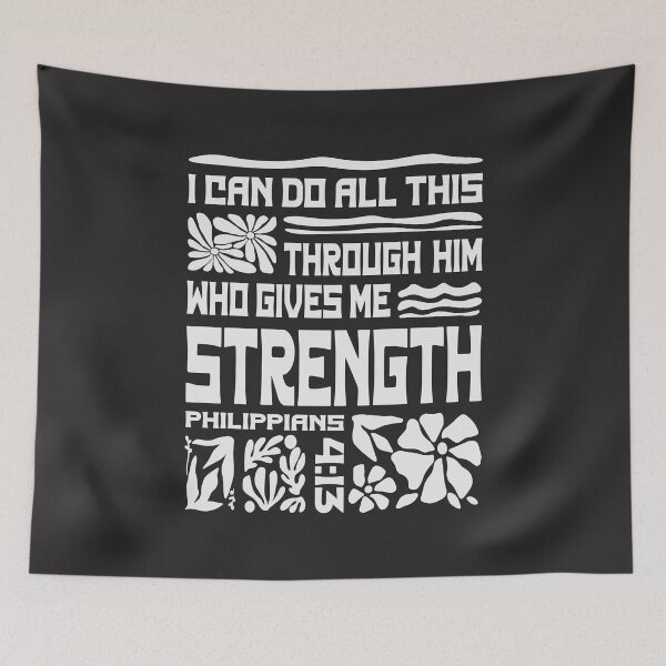 Item preview, Empowered by Faith - Philippians 4:13 Christian Quote designed and sold by cidolopez.