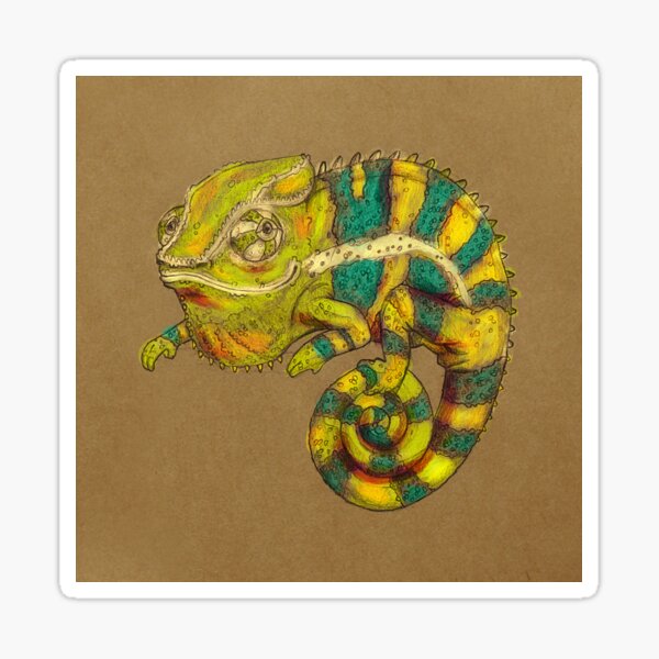 Panther Chameleon Sticker
