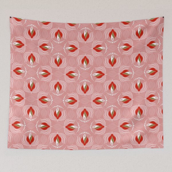 Item preview, Petal Drift - Peach, Red & Beige [09] CP22077i designed and sold by Carina Parry Studios.