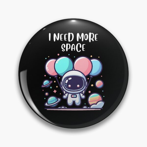 Item preview, I Need More Space - Whimsical Astronaut Design for Apparel & Accessories designed and sold by tutoo clothes.