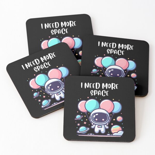 Item preview, I Need More Space - Whimsical Astronaut Design for Apparel & Accessories designed and sold by tutoo clothes.