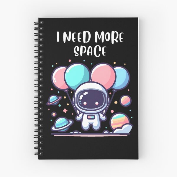 Item preview, I Need More Space - Whimsical Astronaut Design for Apparel & Accessories designed and sold by tutoo clothes.