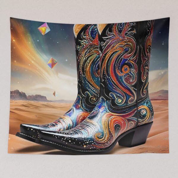 Item preview, Artistic Cowboy Boot Vision designed and sold by AI-Only Creations.