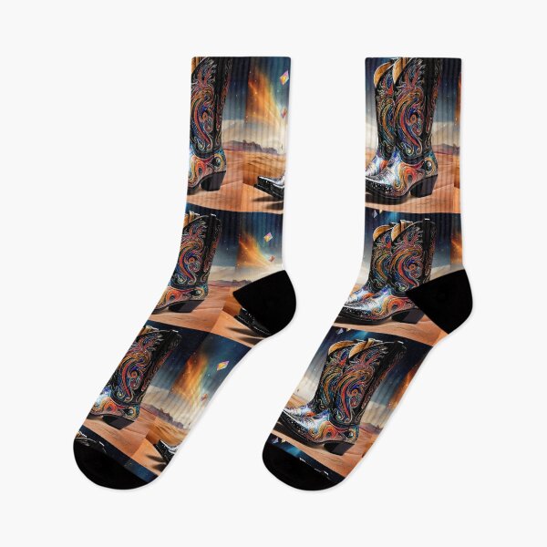 Item preview, Artistic Cowboy Boot Vision designed and sold by AI-Only Creations.