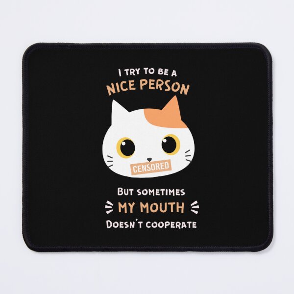Item preview, Cattitude Edition - Nice Person designed and sold by ManikinThreads.