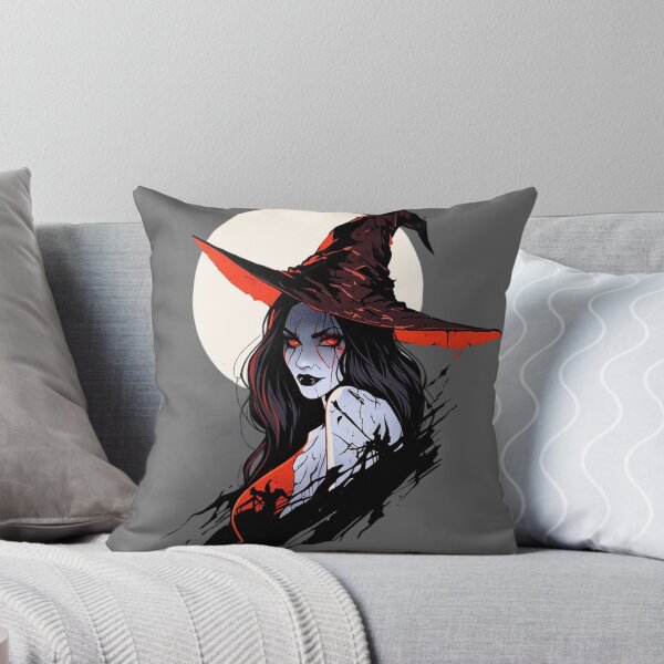 Item preview, Dark Witch with Red Eyes and Full Moon Background designed and sold by juthamas8426.