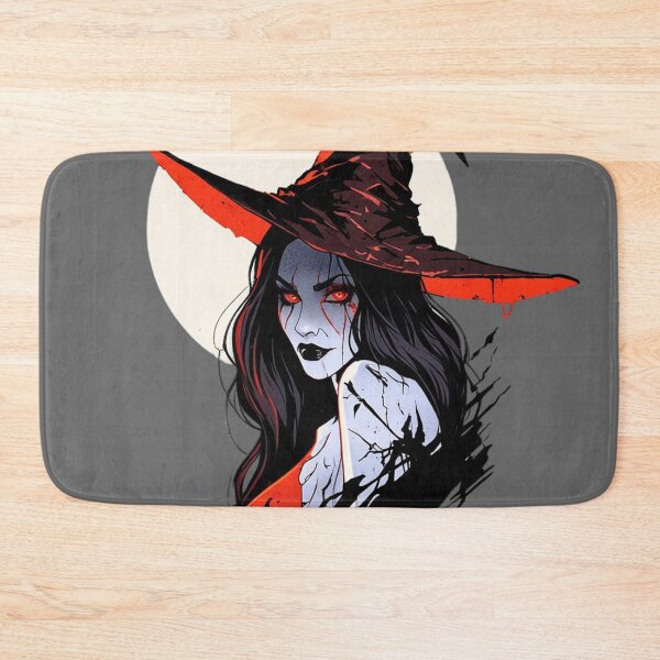 Item preview, Dark Witch with Red Eyes and Full Moon Background designed and sold by juthamas8426.