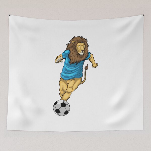 Item preview, Lion Soccer player Soccer designed and sold by Snabdesign84.