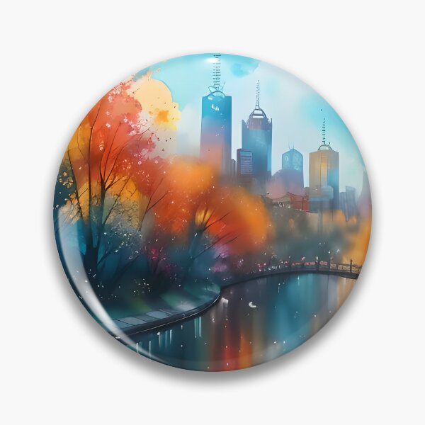 Item preview, Artistic Impression Of Relaxing Melbourne designed and sold by MMDigitalArt.