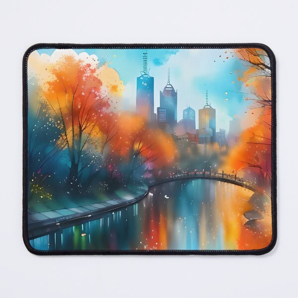 Item preview, Artistic Impression Of Relaxing Melbourne designed and sold by MMDigitalArt.