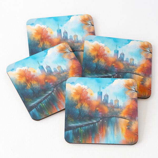 Item preview, Artistic Impression Of Relaxing Melbourne designed and sold by MMDigitalArt.