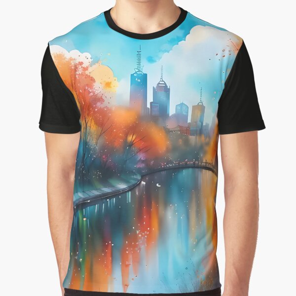 Item preview, Artistic Impression Of Relaxing Melbourne designed and sold by MMDigitalArt.