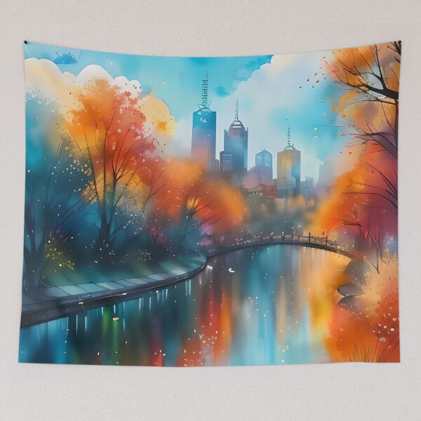 Item preview, Artistic Impression Of Relaxing Melbourne designed and sold by MMDigitalArt.