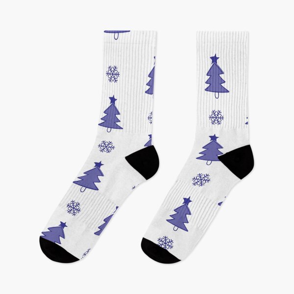 Item preview, Blue and White Christmas Pattern designed and sold by sheelatewatia.