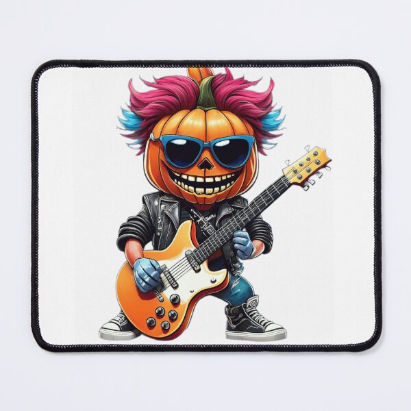 Item preview, Zucca musicista suona chitarra elettrica designed and sold by Shop2s.
