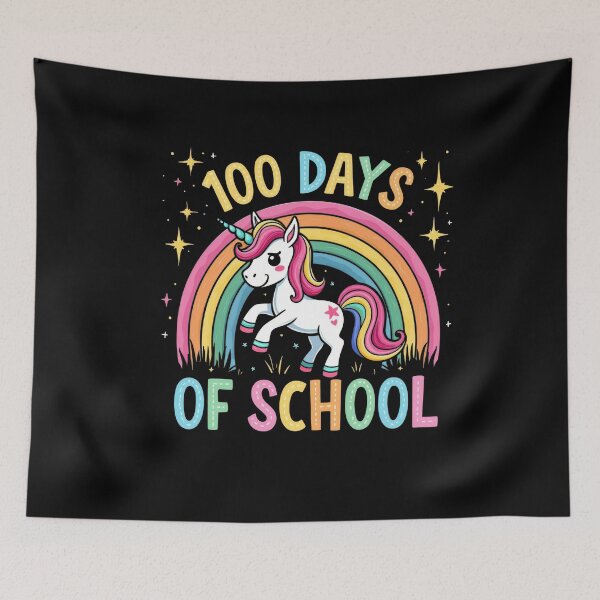Item preview, 100 Days of School Unicorn Rainbow Stars Celebration designed and sold by Hananiah Merch.