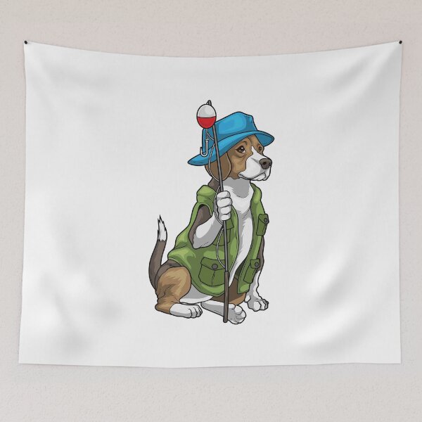 Item preview, Beagle Fisher Fishing rod Fishing designed and sold by Snabdesign84.