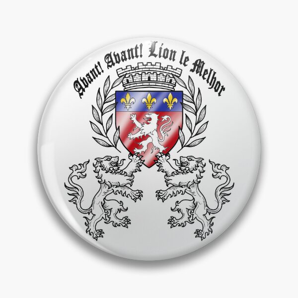 Item preview, Lyon Coat of Arms Before! Before! Visual for White T-shirt designed and sold by lilistreetattoo.