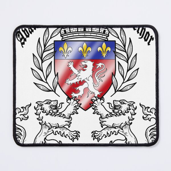 Item preview, Lyon Coat of Arms Before! Before! Visual for White T-shirt designed and sold by lilistreetattoo.