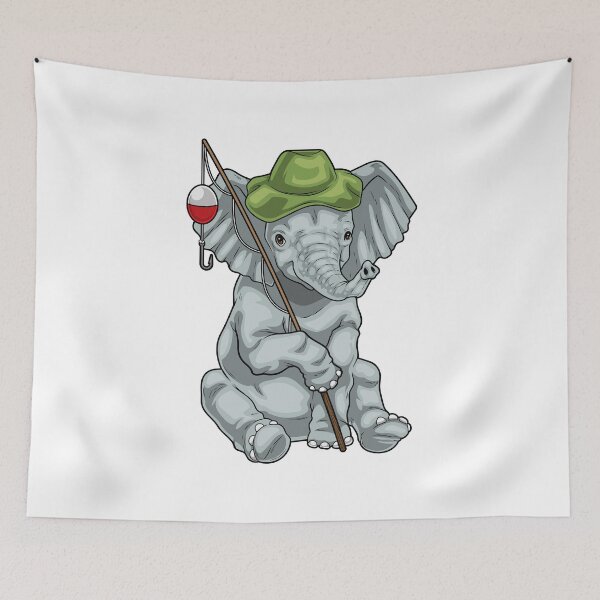Item preview, Elephant Fisher Fishing rod Fishing designed and sold by Snabdesign84.