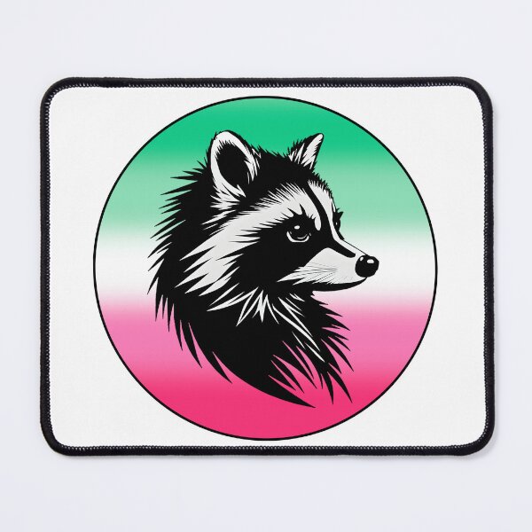 Item preview, Adorable Raccoon with Abrosexual Pride Flag Colored Background, Abrosexual Flag Design  designed and sold by Travelslightly.
