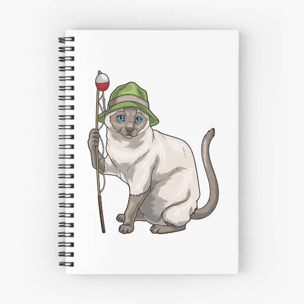 Artikelvorschau, Siamkatze Angler Angel Angeln entworfen und verkauft von Snabdesign84.
