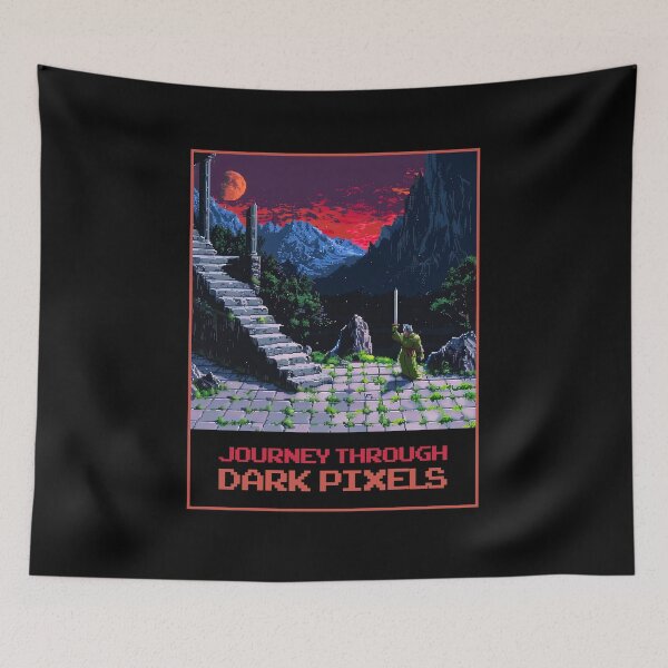 Item preview, Journey Through Dark Pixels designed and sold by MagicAxe.