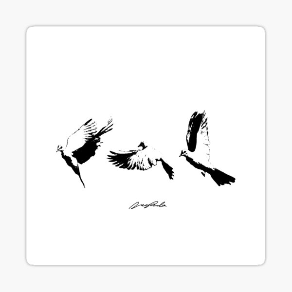 flying birds Sticker