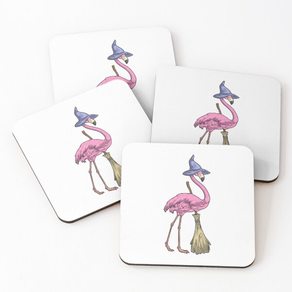 Item preview, Flamingo Halloween Witch designed and sold by Snabdesign84.