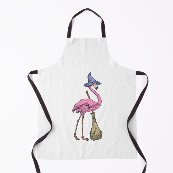 Item preview, Flamingo Halloween Witch Broom designed and sold by Snabdesign84.
