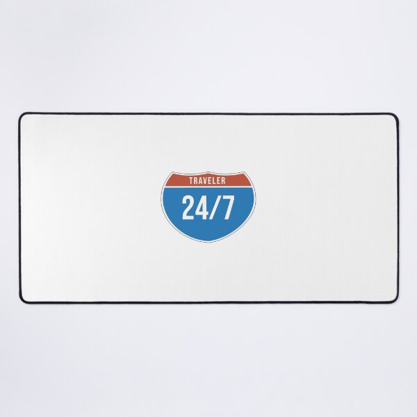 Item preview, Traveler 24/7 - Road Sign designed and sold by TravelAddicts.