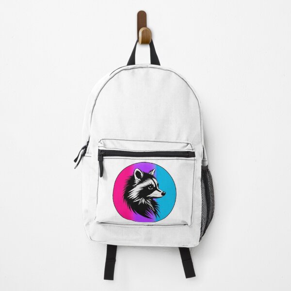 Item preview, Adorable Raccoon with Androgynous Pride Flag Colored Background, Androgynous Flag Design designed and sold by Travelslightly.