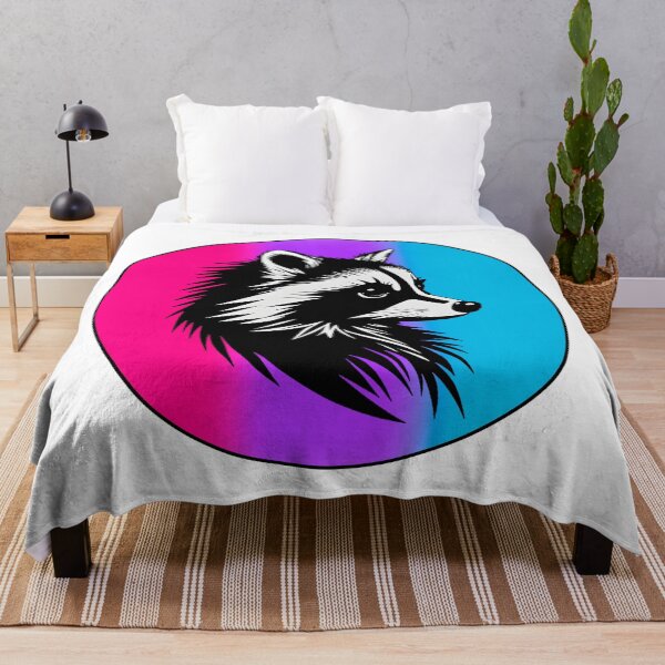 Item preview, Adorable Raccoon with Androgynous Pride Flag Colored Background, Androgynous Flag Design  designed and sold by Travelslightly.