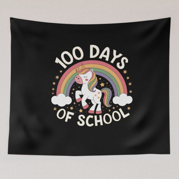 Item preview, 100 Days of School Unicorn Design Rainbow & Stars designed and sold by Hananiah Merch.
