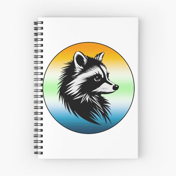 Item preview, Adorable Raccoon with AroAce Agender Pride Flag Colored Background, AroAce Agender Flag Design  designed and sold by Travelslightly.