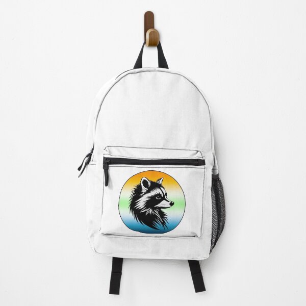 Item preview, Adorable Raccoon with AroAce Agender Pride Flag Colored Background, AroAce Agender Flag Design  designed and sold by Travelslightly.